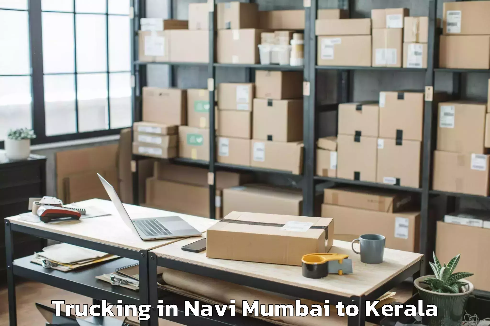 Book Navi Mumbai to Mannarakkat Trucking Online